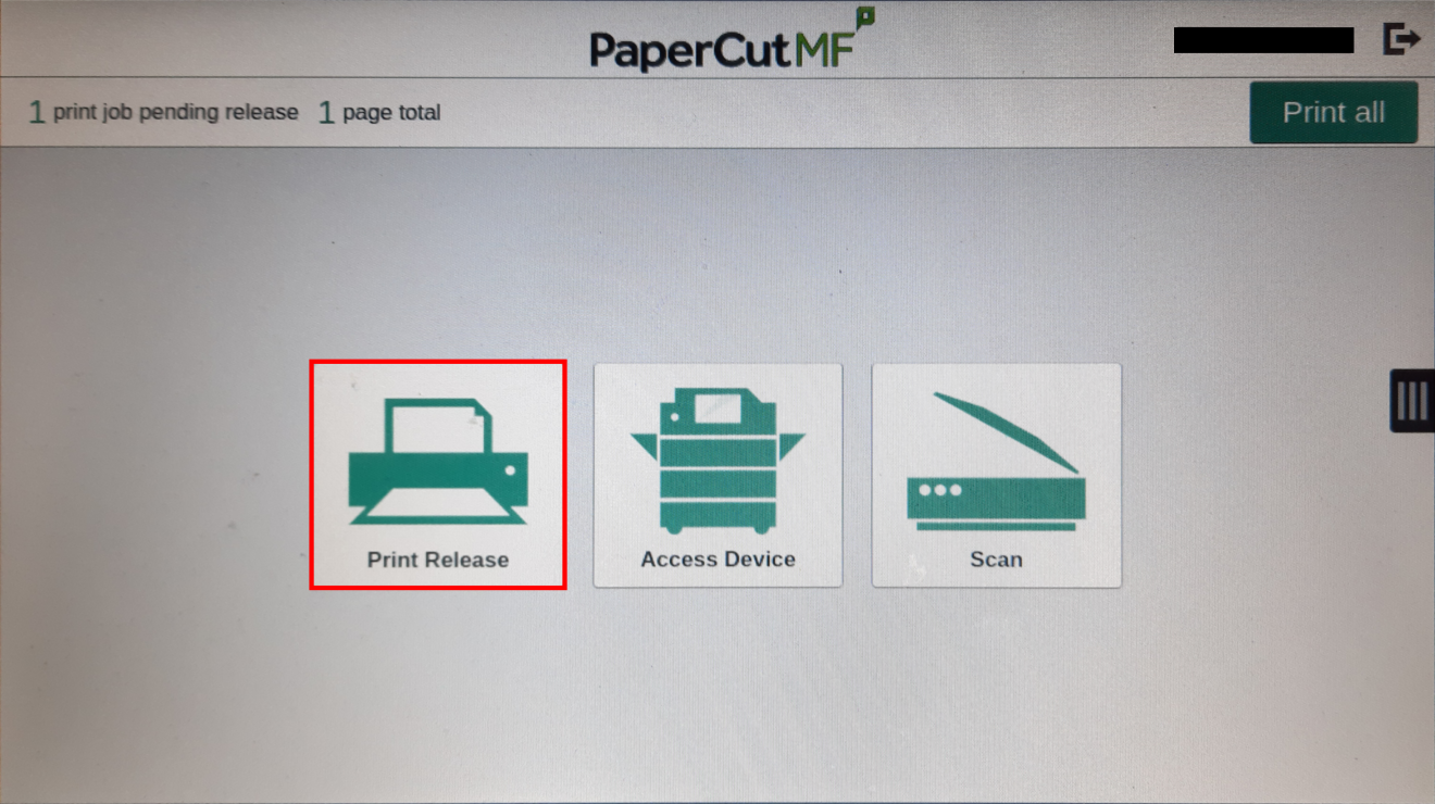 Select Print Release screenshot