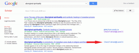 Google Scholar screenshot