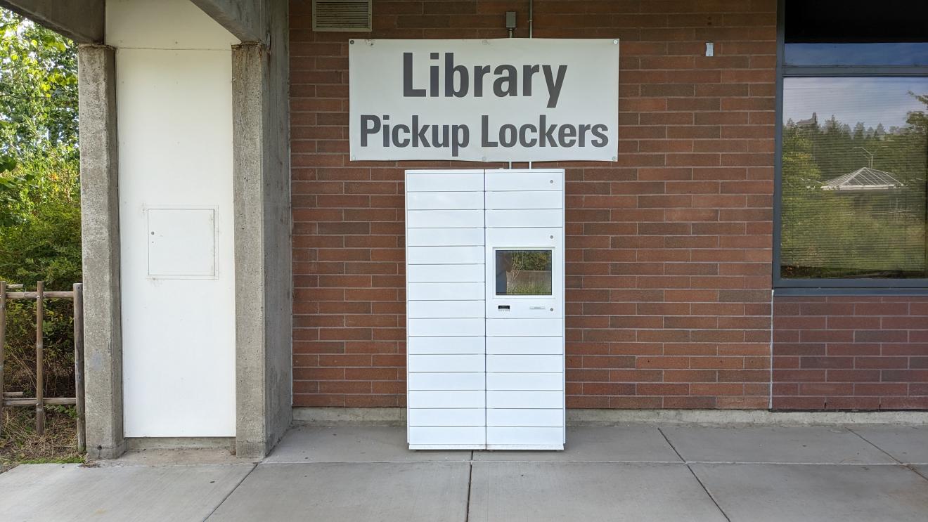 Picture of library pickup lockers